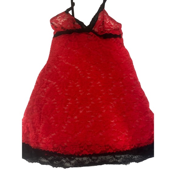 Rampage Tops - NWOT Women L Rampage red rose flower lace sexy lingerie intimate sleepwear